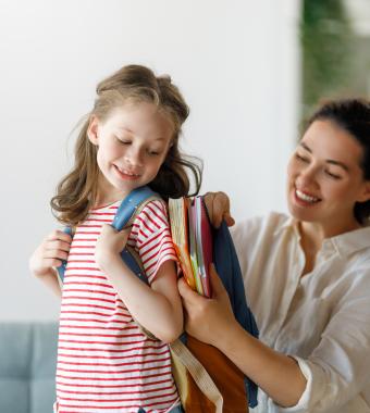rentrée scolaire en famille