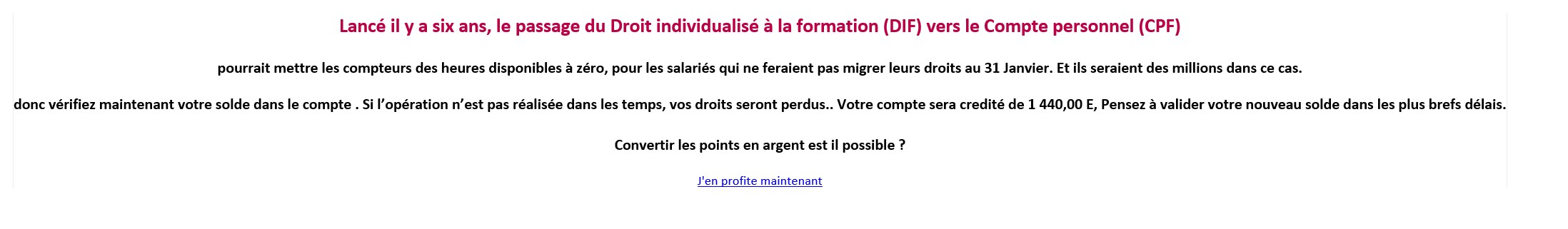 tentative de fraude par email